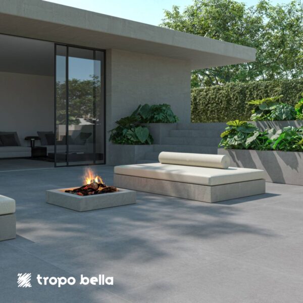PORCELANATO BERRINI GRAFITE EXT 100X100 DECORTILES - Imagem 2