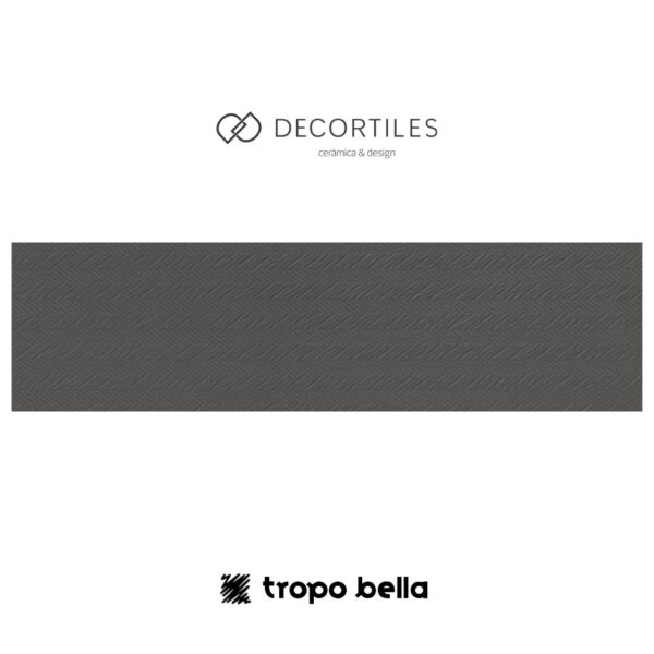 REVESTIMENTO ZIGZAG CARBON MT 30X90 DECORTILES