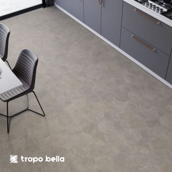 PORCELANATO SAMPA HEX CIMENTO MA 18X20,8 DECORTILES - Imagem 2