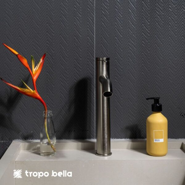 REVESTIMENTO ZIGZAG CARBON MT 30X90 DECORTILES - Imagem 2