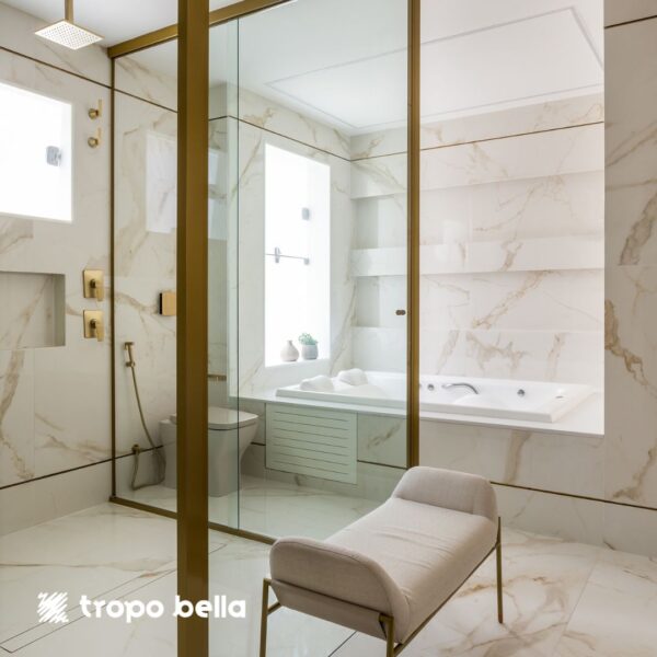 PORCELANATO CALACATTA OURO AC 120X120 DECORTILES - Imagem 3