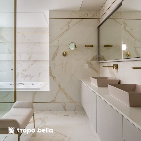 PORCELANATO CALACATTA OURO AC 120X120 DECORTILES - Imagem 4