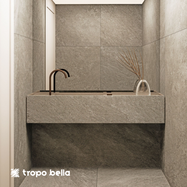 PORCELANATO CITE ITA THOME CARBONO AC 3D 90X90 ELIANE - Imagem 3