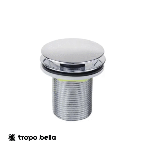Válvula 1605 para tanque com tampa Click up em zamac cromado