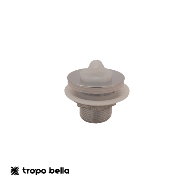 VÁLVULA DE ESCOAMENTO PARA LAVATÓRIO COM TAMPA ABS BRANCA