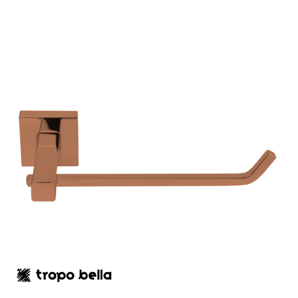 PORTA PAPEL HIGIÊNICO ROSE GOLD SQUARE